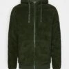 Pier One BORG ZIP-UP JACKET - Fleecejacke - Dark Green -Pier One Store 067adbe3faa7458ba7e980a0b8da5bd4