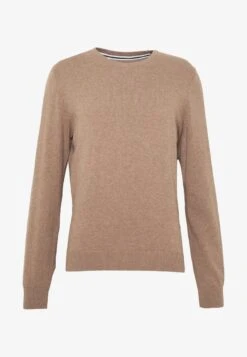Pier One BASIC CREWNECK - Strickpullover - Mottled Beige -Pier One Store 188b4f92241a4ee38833f970cf37df24