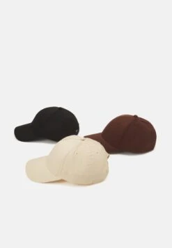Pier One UNISEX 3 PACK - Cap - Black/dark Brown/beige -Pier One Store 322c39d131ac488ea8bb229f1824c6e8