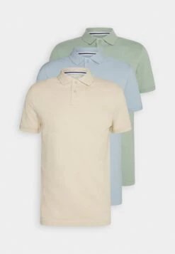 Pier One 3 PACK - Poloshirt - Mint/tan/light Blue -Pier One Store 32306465451b49b68887f2f3443fe714