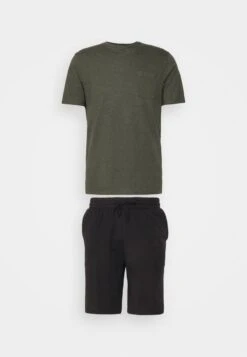 Pier One Nachtwäsche Set - Black/khaki -Pier One Store 4344377384bd49f0bb9aec4cd044c479