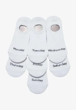 Pier One 7 PACK - Füßlinge - White -Pier One Store 4d2bd21c5fc2480db9e996cf3b6bb60f