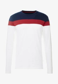 Pier One Langarmshirt - Offwhite/dark Blue -Pier One Store 63ae9e8cee0e4fb9a5cbf2e242232e72