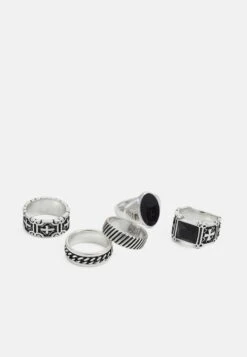 Pier One 5 PACK - Ring - Silver-coloured 10 Pier One 5 PACK - Ring - Silver-coloured -Pier One Store 66e325546bde460db567a8e5e257aca9