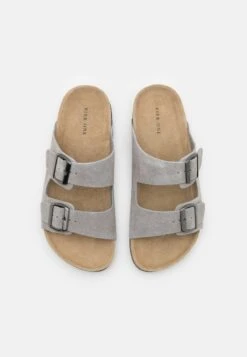Pier One LEATHER UNISEX - Pantolette Flach - Grey 11 Pier One LEATHER UNISEX - Pantolette Flach - Grey -Pier One Store 6e172422b00e484a8ac21c5f565af9d6