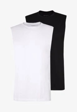 Pier One 2 PACK - Top - White/black -Pier One Store 746ca57ae5d64a839e14f2b3a322ccb3