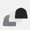 Pier One 3 PACK UNISEX - Mütze - Black/grey/white 1 Pier One 3 PACK UNISEX - Mütze - Black/grey/white -Pier One Store 86d9747140114f30891a691057132b36