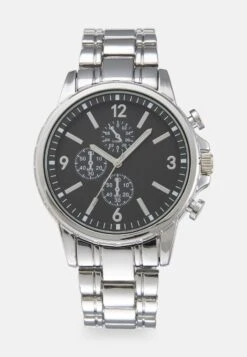 Pier One UNISEX - Uhr - Silver-coloured/black -Pier One Store 8aeb2a979ab44369a9f7a84cbc0dedd4 1