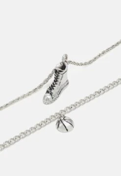 Pier One UNISEX 2 PACK - Halskette - Silver-coloured -Pier One Store a95dce075fa444e3919e45f19a486955