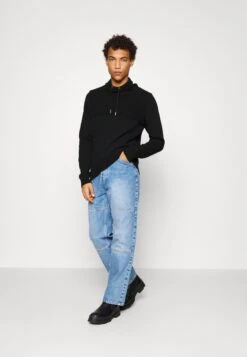 Pier One STRUCTURE BLOCK HIGH COLLAR - Strickjacke - Black -Pier One Store acc47ebf50664a819cb2052e9632b64a