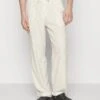 Pier One DRAWCORD TROUSERS - Stoffhose - Off-white -Pier One Store b95eb718ba79473385a4a0d44aaaf9c3