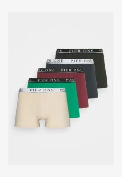Pier One 5 PACK - Panties - Beige/green/bordeaux -Pier One Store bc7bad60932445cabd41ffd20695bb0b