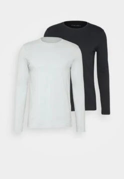 Pier One 2 PACK - Langarmshirt - Light Blue/dark Blue -Pier One Store dc80738cde5f4337a9bcdc73cf9d8dc9