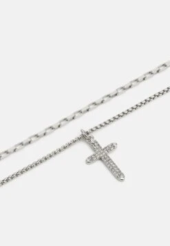 Pier One 2 PACK - Halskette - Silver-coloured -Pier One Store e42a886ec2cf4c778fd634ddb3804b3a