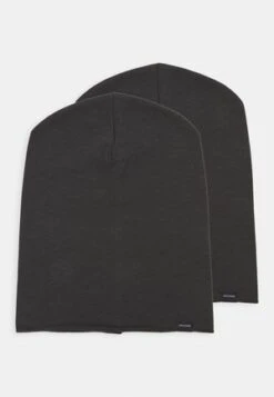 Pier One UNISEX 2 PACK - Mütze - Black/grey -Pier One Store e50b8580c4fa40d19083df30a9f3b419