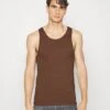 Pier One 3PCK SKIN TONE RIB VEST - Unterhemd/-shirt - Brown -Pier One Store f831edf05e5a4b6e8d217ba9609b95d2